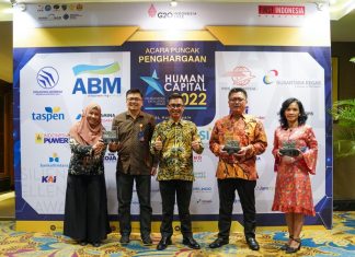Unggul dalam Implementasi Human Capital, Pos Indonesia Sabet Penghargaan HCREA 2022