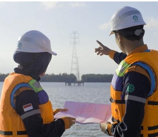 PLN Operasikan SUTT 150 kV Lintasi Selat Sebuku di Kalsel dengan 86,7 Persen Material Dalam Negeri