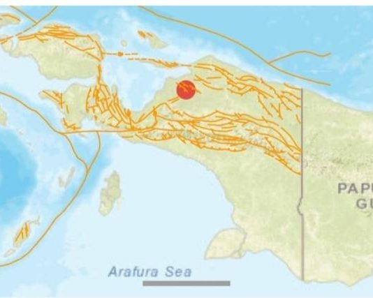 Gempa Bermagnitudo 5,1 Guncang Waropen Papua