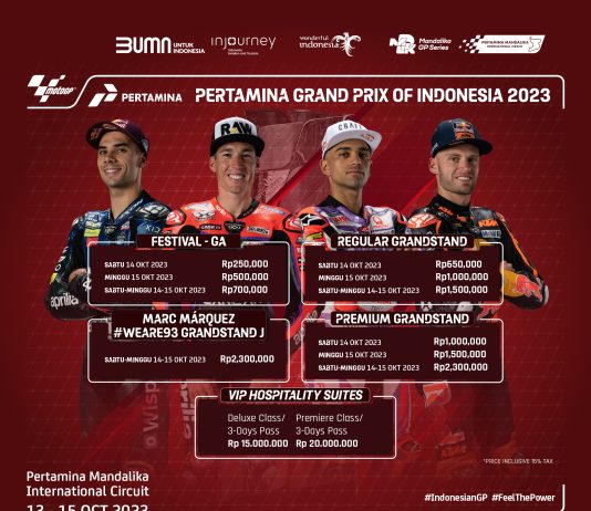 MotoGP Akan Digelar pada 13-15 Oktober 2023 di Sirkuit Mandalika, Berikut Daftar Harga Tiketnya!