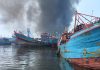 Dua Unit Kapal di Pelabuhan Muara Baru Jakut Terbakar, Enam Unit Damkar Dikerahkan