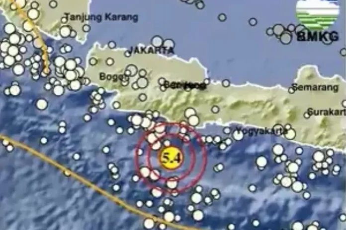 Gempa M 5,4 Guncang Pangandaran Pagi Ini