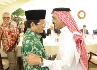 Menteri Agama RI, Nasaruddin Umar dan Duta Besar Arab Saudi, Faisal bin Abdullah Al-Amudi