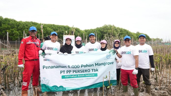 pt pp PTPP Hijaukan Pesisir Tambakrejo dengan 1.000 Mangrove, Lindungi Masyarakat dari Abrasi dan Perubahan Iklim