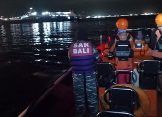 pencarian penumpang KMPTunu Pratama Jaya tenggelam di Selat Bali