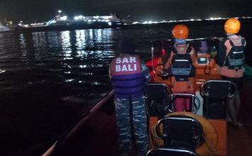 pencarian penumpang KMPTunu Pratama Jaya tenggelam di Selat Bali