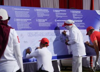 Pekerja Kilang Pertamina Dumai Teken Komitmen Bersama