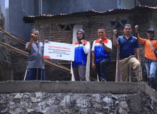 Misi Kemanusiaan Pertamina di Musholla An Nur, Mengokohkan Bangunan Talud, Memastikan Aman untuk Bersujud