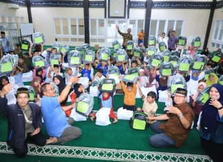 Tebar Manfaat Bidang Pendidikan, Bazma Kilang Cilacap Salurkan 100 Tas & 100 Sepatu