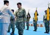 Presiden Prabowo Anugerahkan Kenaikan Pangkat Istimewa kepada 11 Purnawirawan TNI di Atas Kapal Perang