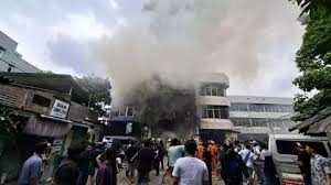 Kebakaran Gedung Terra Drone Kebakaran Gedung Terra Drone